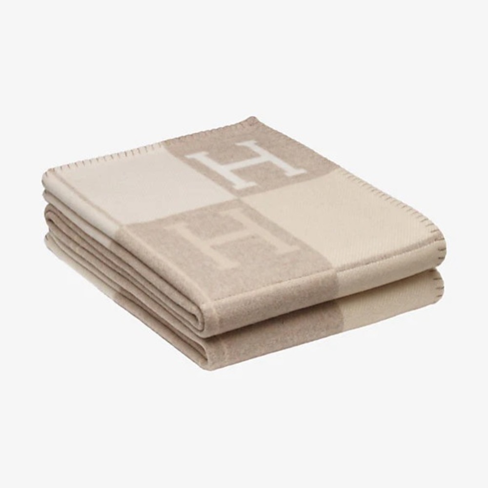 Hermes Avalon III Blanket Coco Camomile Wool and Cashmere Blend - Picture 2 of 10